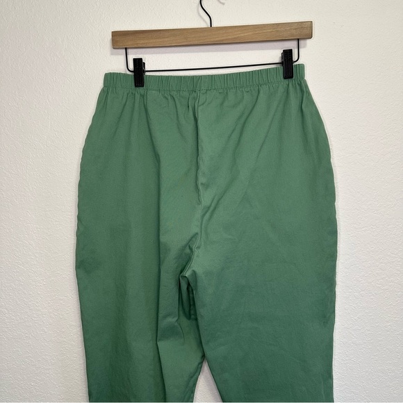 Denim and Company Green Pants with Elastic Waist Size Large Petite - Picture 5 of 5